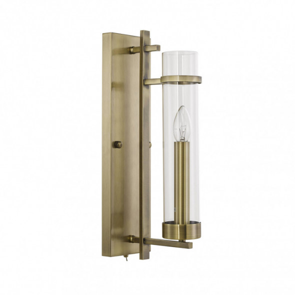 Italux WL-31186-1A-ABR Aspen 1x40W Kinkiet antyczny brąz