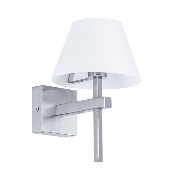 Kinkiet oprawa ścienna lampa z kloszem Italux Melvin 1x28W G9 łazienkowy IP44 satyna MB12021010-1B