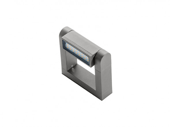 Kinkiet zewnętrzny lampa ścienna Azzardo Frame Wall 1x8W LED szary A-415-BGR