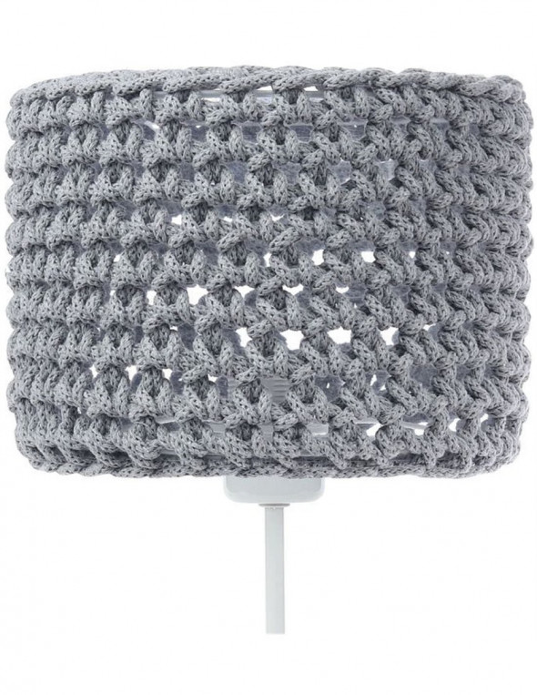 Lampa stołowa ręcznie szydełkowana szary Ariadna BPS Koncept 0A0s-005