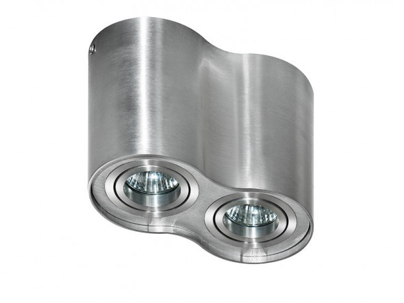 Lampa sufitowa plafon Azzardo Bross 2 2x50W GU10 aluminium GM4200ALU
