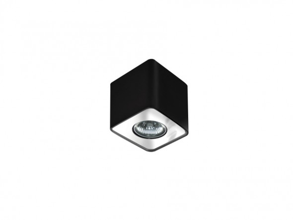 Lampa sufitowa plafon Azzardo Nino 1 1x50W GU10 czarny/chrom FH31431S-BL/CH