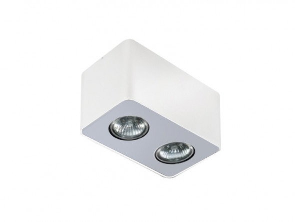 Lampa sufitowa plafon Azzardo Nino 2 2x50W GU10 biały FH31432S-WH/ALU