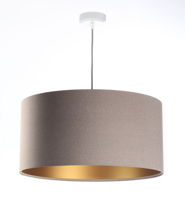 Lampa wisząca Rinea beżowy złoty tkanina pcv BPS Koncept 0E0-056-60CM