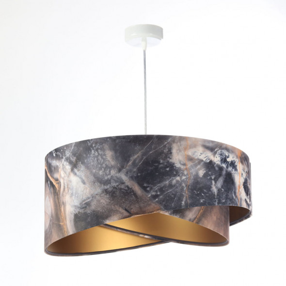 Lampa wisząca welurowa Manuela kolorowy złoty tkanina pcv BPS Koncept 060-150