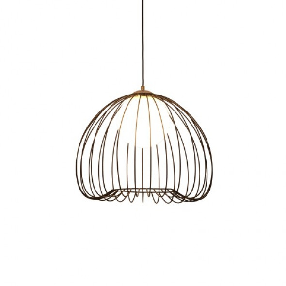 Light Prestige Bacoli 1212/1PL BK Lampa wisząca Oprawa metalowa 1x40W czarna