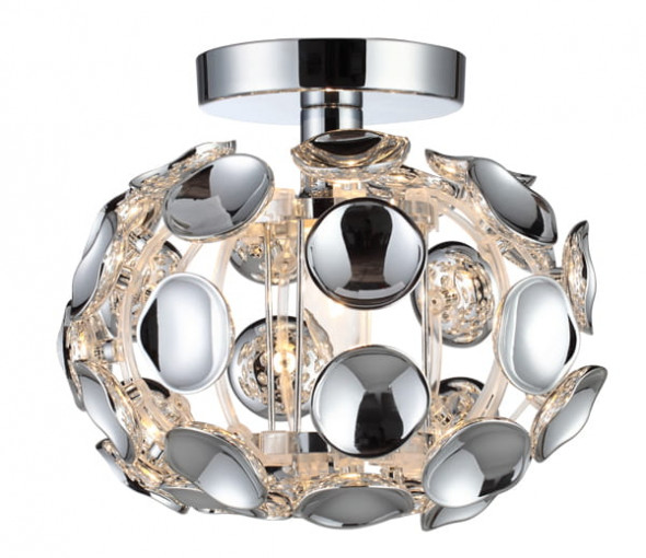 Light Prestige Ferrara S 17060/1C Plafon dekoracyjny Lampa sufitowa glamour 1x60W chrom
