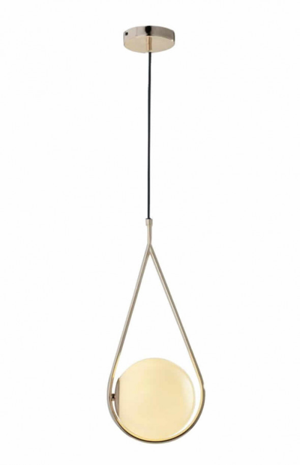 Light Prestige LP-053/1P GD Lacrima 1x40W Lampa wisząca złoty/biały