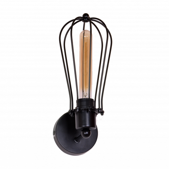 Light Prestige Pineto 1134/1W Kinkiet industrialny Oprawa Lampa ścienna 1x40W czarny