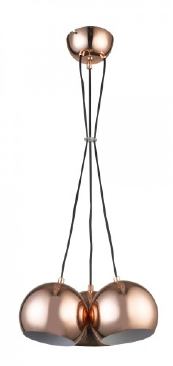 Light Prestige Rame 3 2014/3P Lampa wisząca Oprawa industrialna 3x40W miedziany