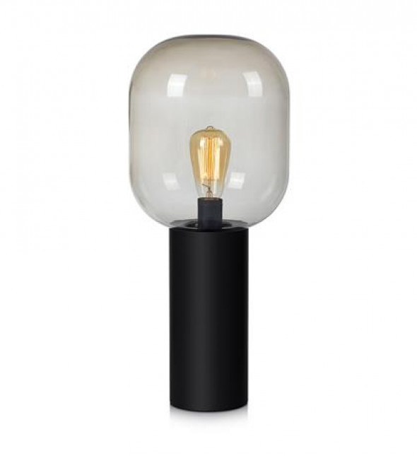 Markslojd 107479 Brooklyn 1x60W Lampa stołowa czarny/przydymiony