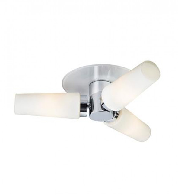 Markslojd 107617 Brastad 3x40W Plafon łazienkowy biały/chrom