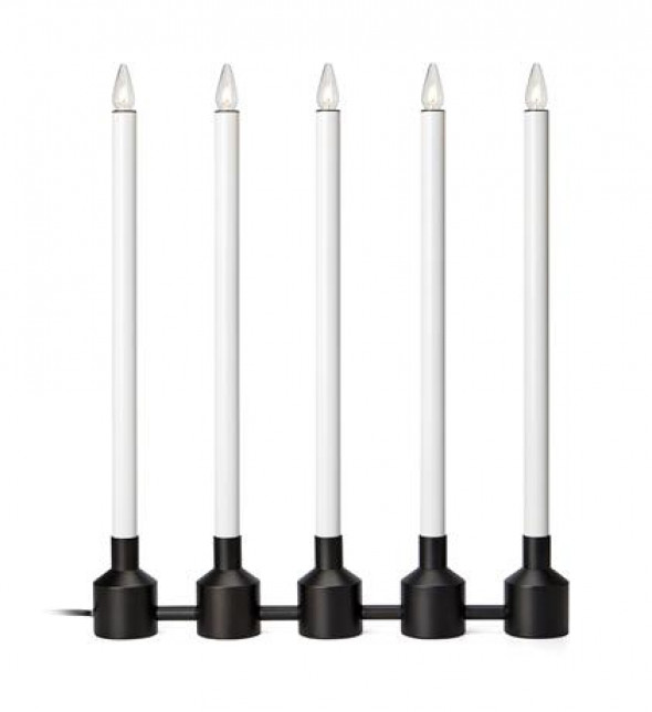 Markslojd 705812 Philippa 5x3W Świecznik świąteczny biały/czarny