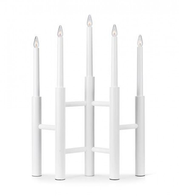 Markslojd 705856 Cassiopeia Świecznik dekoracyjny świąteczny biały