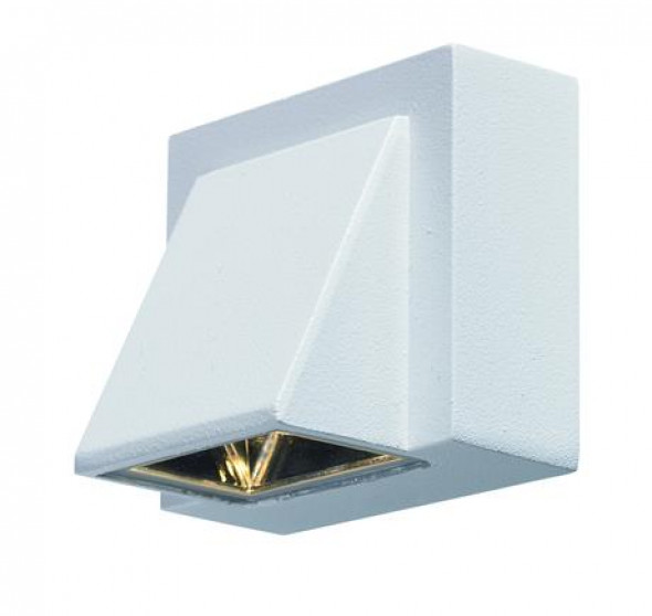 Markslojd Carina 104733 Kinkiet Oświetlenie zewnętrzne 1x1W LED biały aluminium