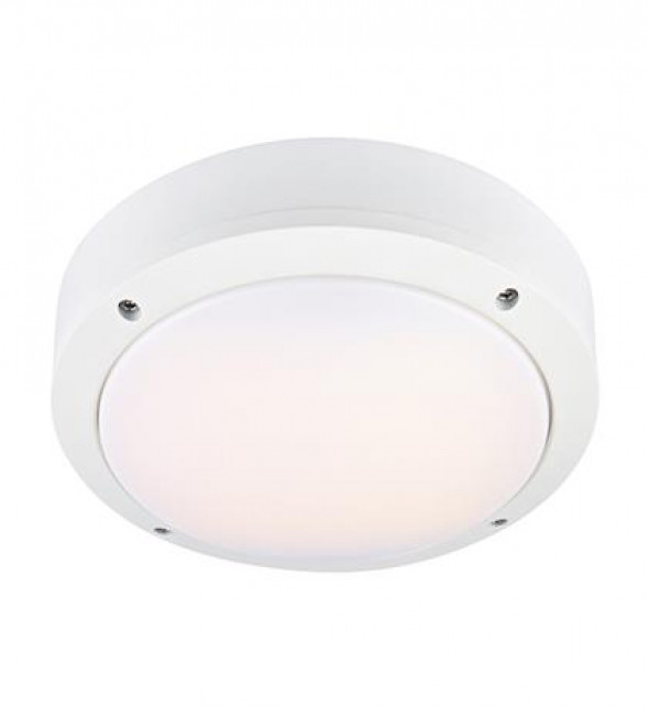 Markslojd Luna 106536 Oświetlenie zewnętrzne Plafon okrągły 1x10W LED aluminium biały
