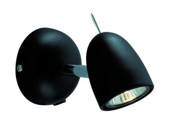 Markslojd Tobo 413123 Lampka ścienna Kinkiet nowoczesny 1x50W chrom czarny