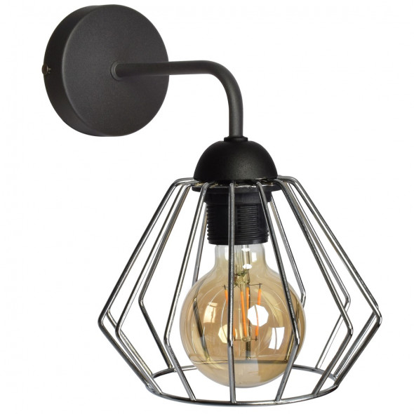 Milagro MLP6262 Norman 1x60W Kinkiet czarny/chrom