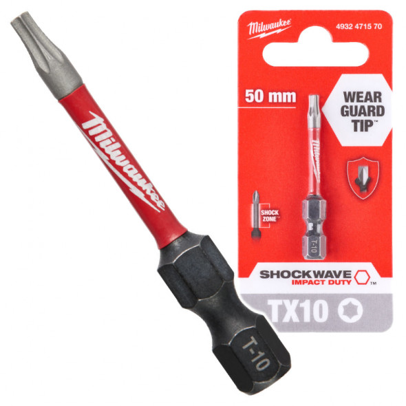 Milwaukee Bit ShockWave TX10/50mm ImpactDuty 1szt