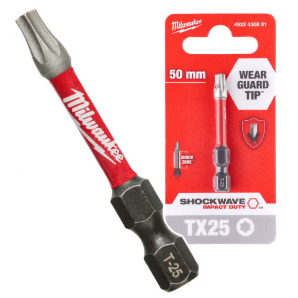 Milwaukee Bit Shockwave TX25/50mm ImpactDuty 1szt.
