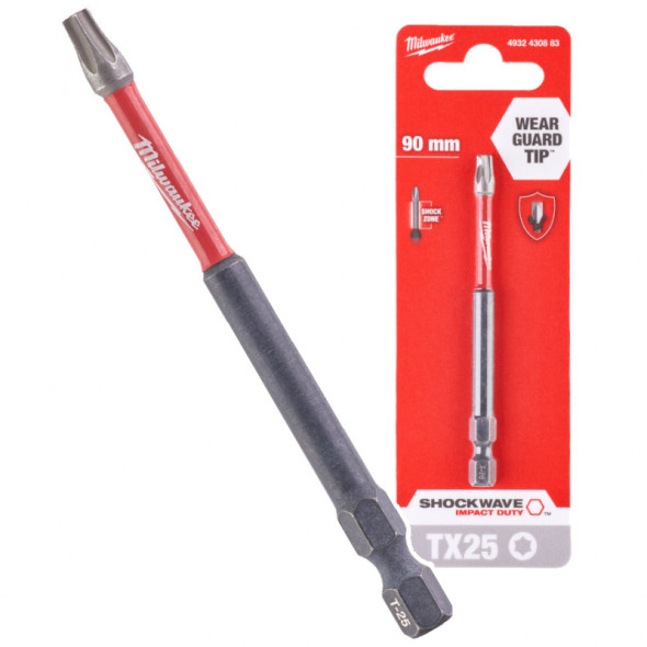 Milwaukee Bit Shockwave TX25/90mm ImpactDuty 1szt.