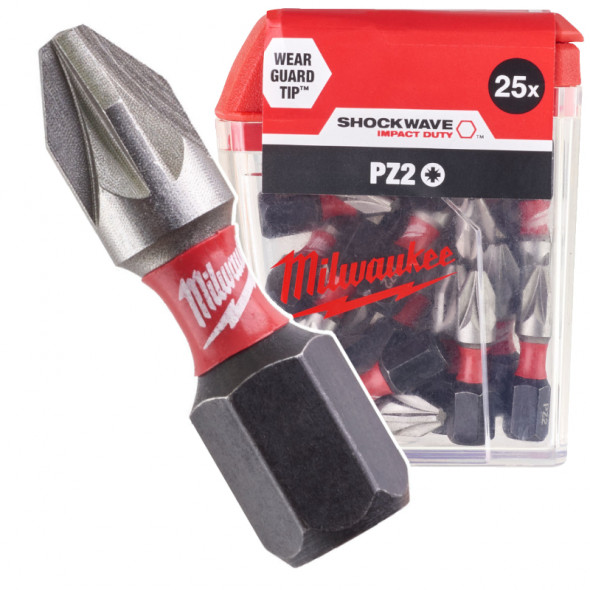 Milwaukee Bity ShockWave PZ2/25mm ImpactDuty 25szt