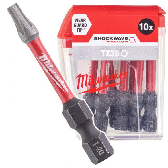 Milwaukee Bity ShockWave TX20/50mm ImpactDuty 10szt