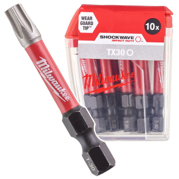 Milwaukee Bity ShockWave TX30/50mm ImpactDuty 10szt