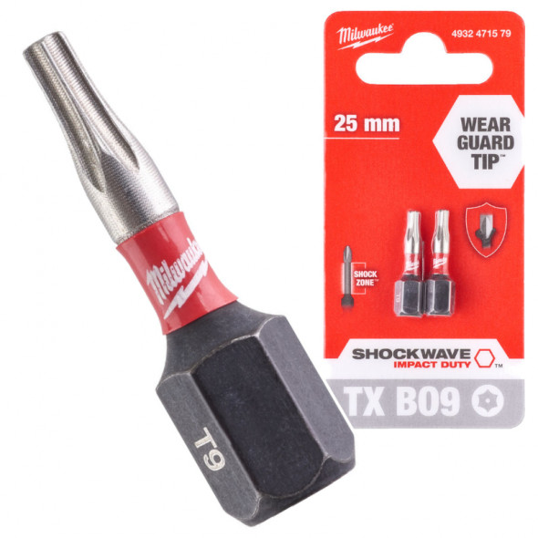 Milwaukee Bity ShockWave TXBO9/25mm ImpactDuty 2szt
