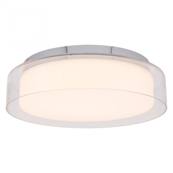 Nowodvorski 8174 Pan Led M 17W LED Plafon chrom/transparentny/biały