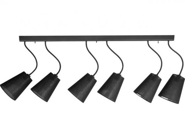 Nowodvorski Flex shade VI 9755 Lampa oprawa sufitowa plafon 6x60W czarny