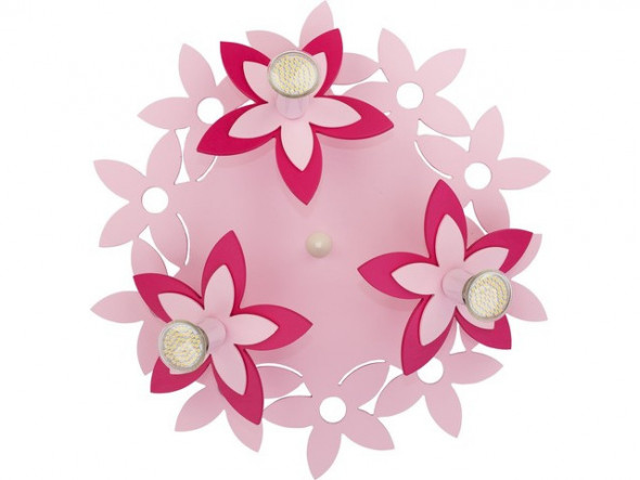 Nowodvorski Flowers III 6895  Lampa oprawa sufitowa plafon 3x35W różowy