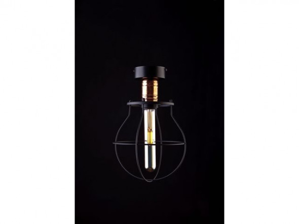 Nowodvorski Manufacture I  9741 Lampa oprawa sufitowa plafon 1x60W czarny/miedź