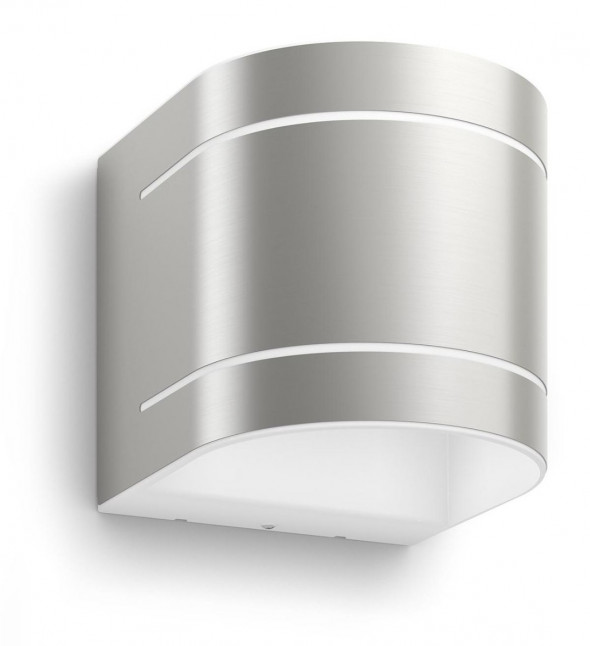 Philips 17295/47/16 Sunset 2x4,5W Kinkiet zewnętrzny elewacyjny srebrny