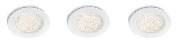 Philips 591003116 Spectrum 3x3W LED Oprawa podtynkowa biały