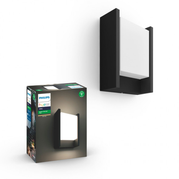 Philips Hue 1744630P7 Fuzo 1x15W LED Kinkiet zewnętrzny elewacyjny czarny