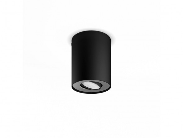 Philips Hue White Ambiance Pillar 1x5W Spot tuba oprawa natynkowa element rozrzerzający 22006500K czarny
