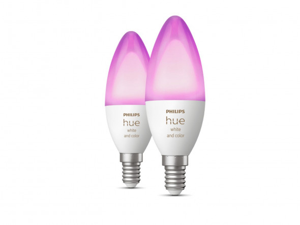 Philips Hue White and Color Ambiance Zestaw żarówek 2x4w (25W) E14 LED  2000K-6500K +16 mln kolorów