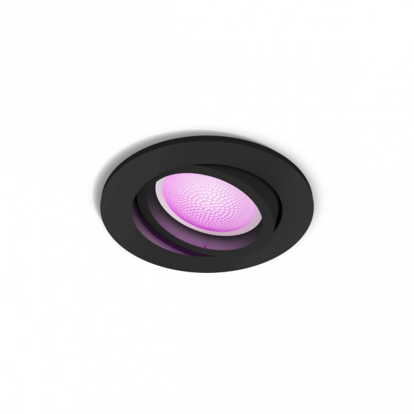 Philips Hue White Color Ambiance Centura 1x5,7W Oprawa podtynkowa czarny