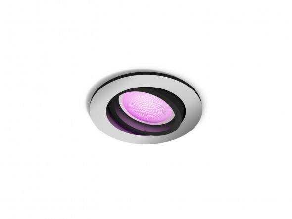 Philips Hue White Color Ambiance Centura 1x5,7W Oprawa podtynkowa srebrny
