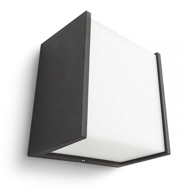 Philips 173023016 Macaw 3W LED Kinkiet zewnętrzny elewacyjny czarny