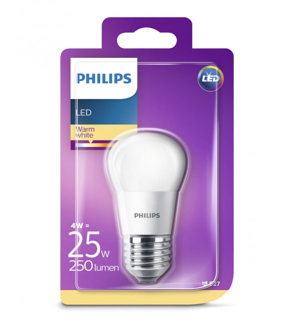 Philips Żarówka 4W (25W) E27 LED Ciepła biała barwa 2700K 250lm
