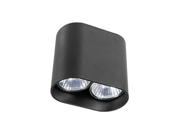 Plafon oprawa sufitowa lampa spot Nowodvorski Pag 2x35W GU10 czarny 9386