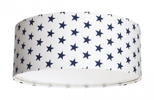 Plafon welurowy Kubuś biały granatowy tkanina pcv BPS Koncept 090-088-40cm