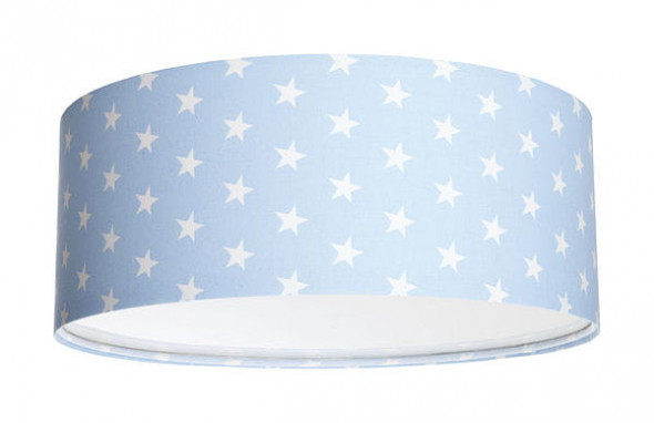 Plafon welurowy Zyzio niebieski biały tkanina pcv BPS Koncept 090-110-50cm