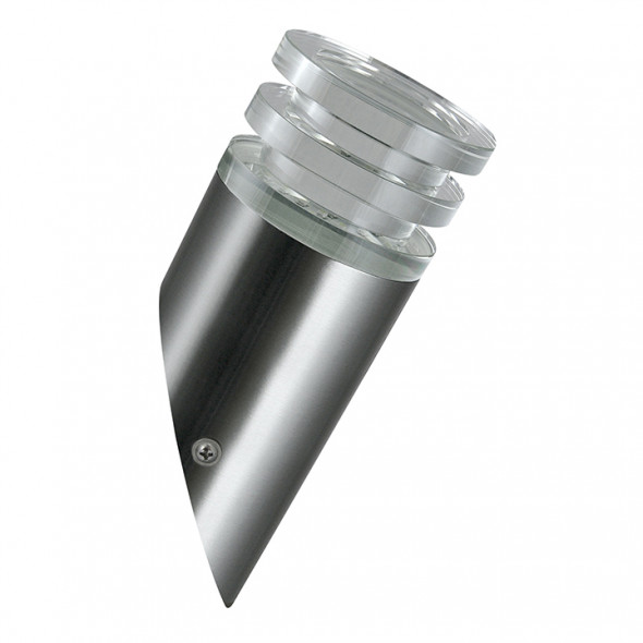 Polux 304322 Crystal 2 1x6,5W LED Kinkiet skośny srebrny satyna