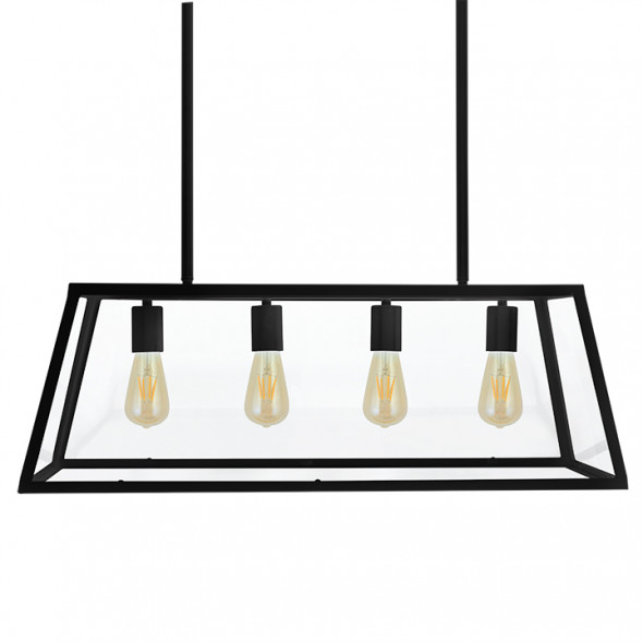 Polux 305503 Finland C 4x20W Lampa wisząca czarna