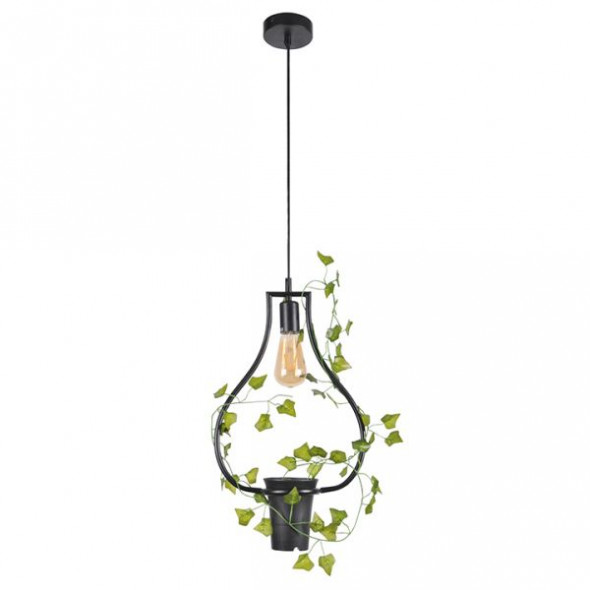 Polux 313874 Soren C 1x10W Lampa wisząca czarna