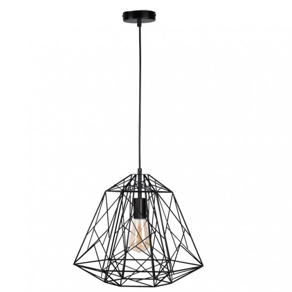 Polux 314666 Horta 1x20W Lampa wisząca czarna