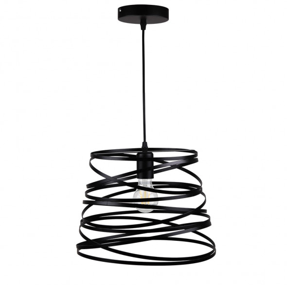 Polux 316325 Lagoa 1x20W Lampa wisząca czarna